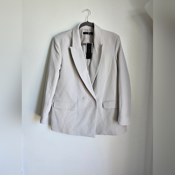 RDI Jackets & Blazers - NWT RDI Gray Lightweight Shirt Jacket with Notched Lapel